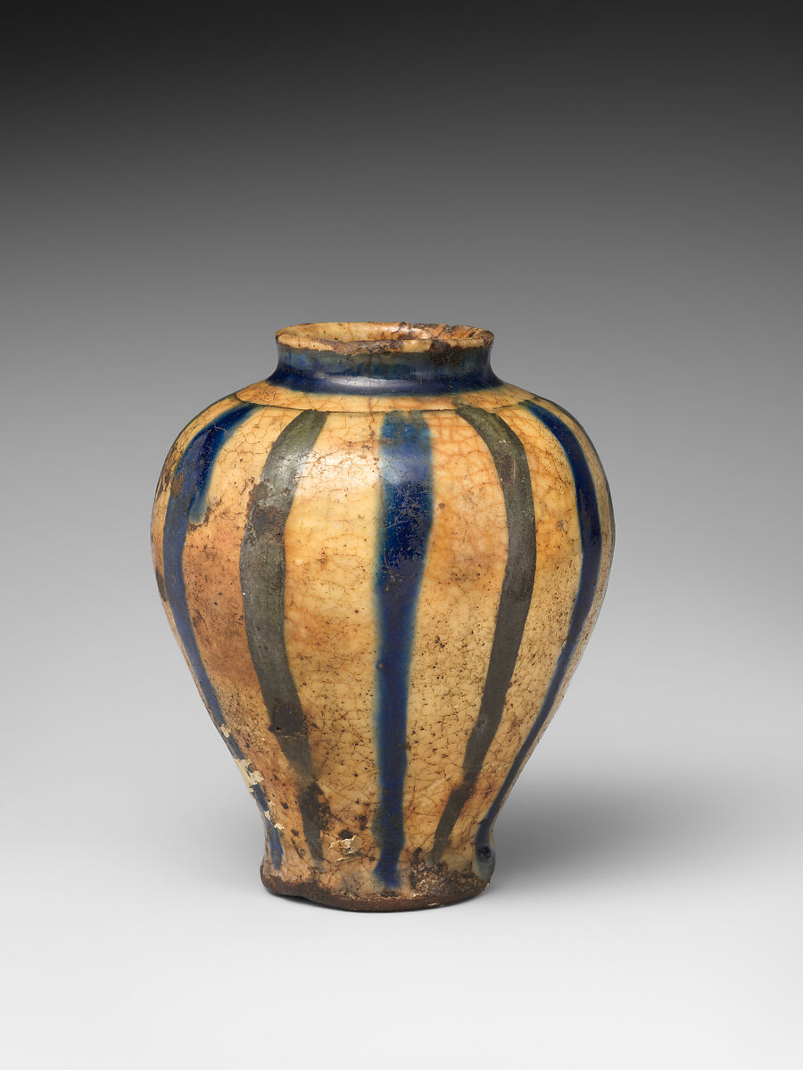 Vase, Stonepaste; painted and glazed