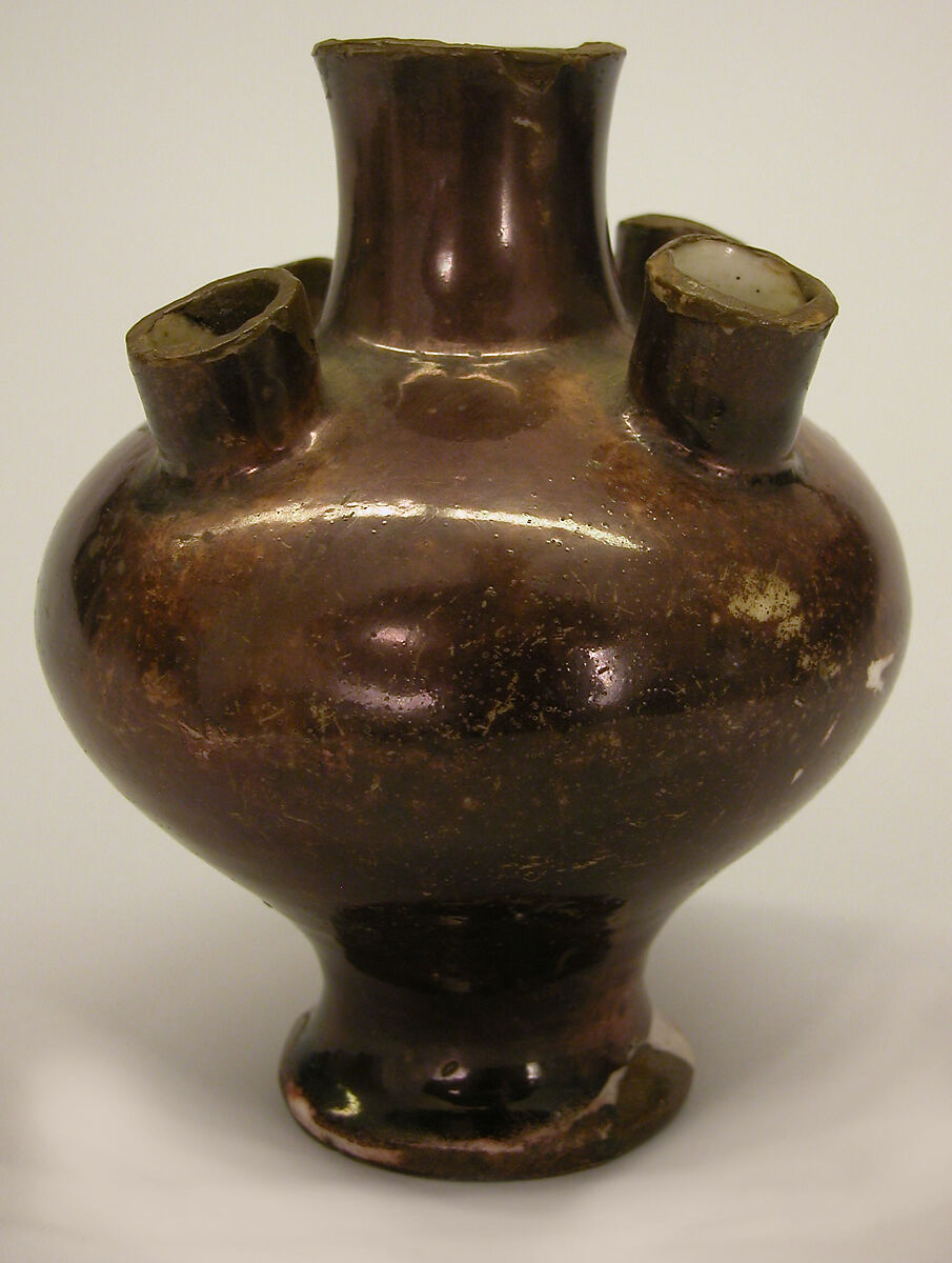 Vase, Stonepaste; luster-painted