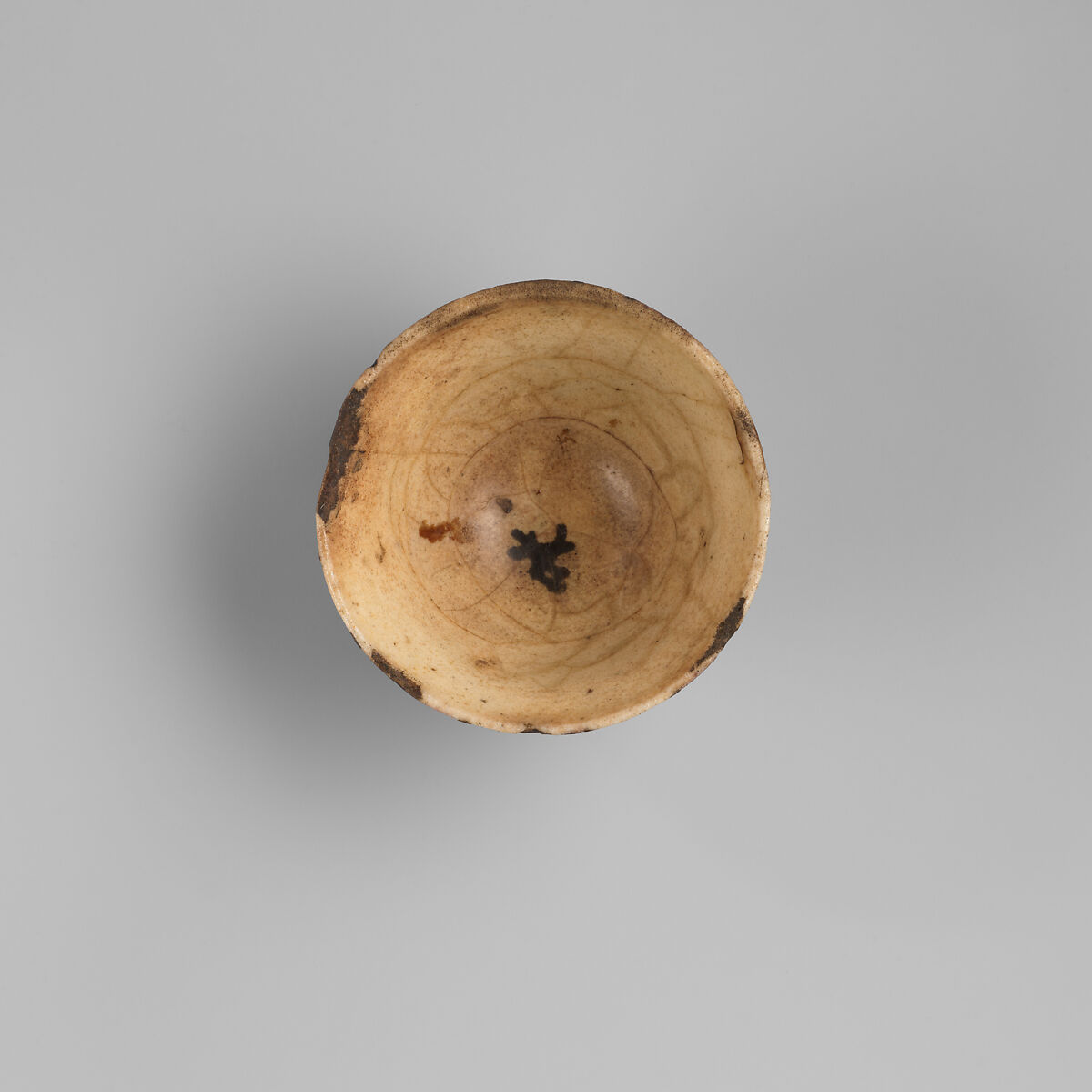 Cup, Stonepaste; luster-painted on opaque white glaze under transparent colorless glaze