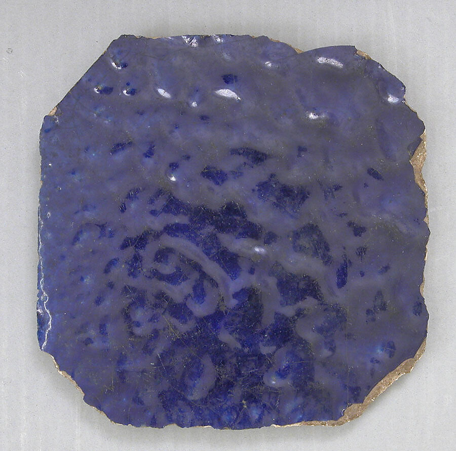 Tile, Earthenware; glazed