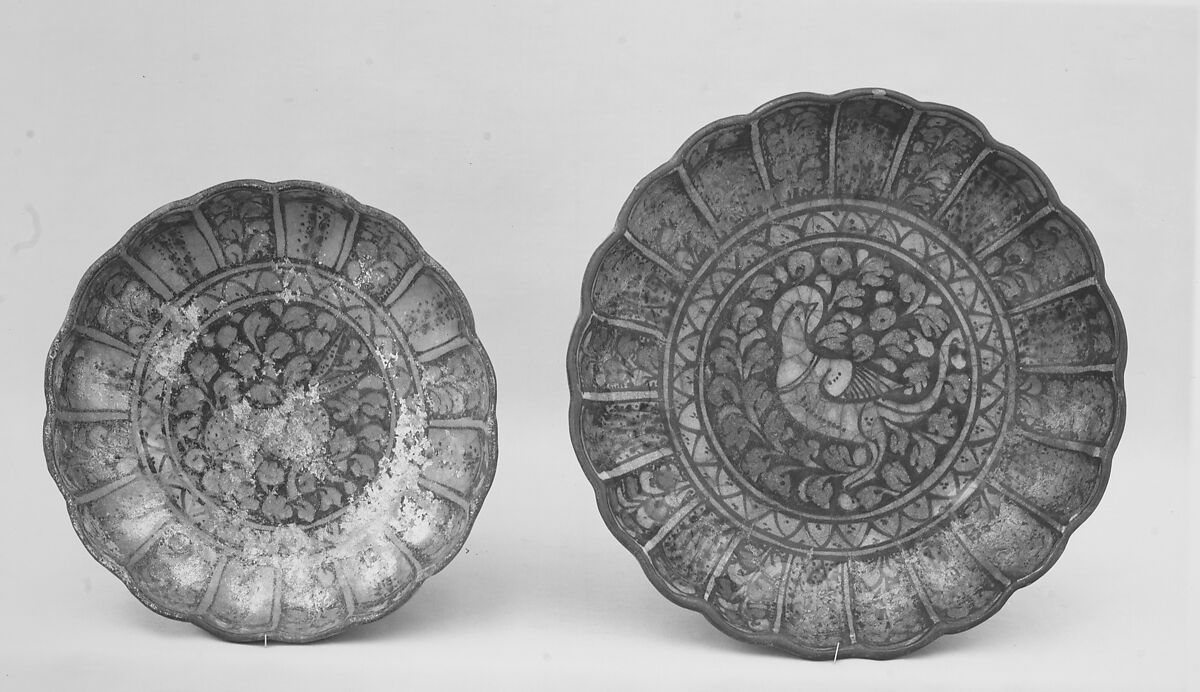 Dish, Earthenware; underglaze painted