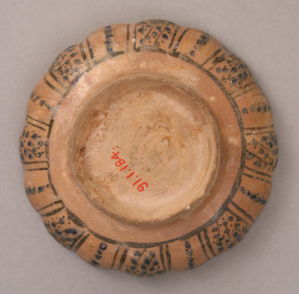 Dish, Earthenware; underglaze painted