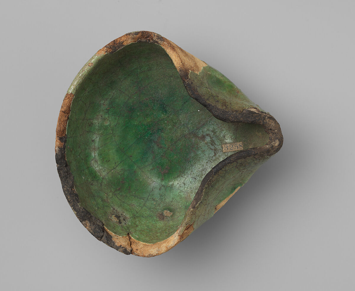 Lamp, Earthenware; glazed