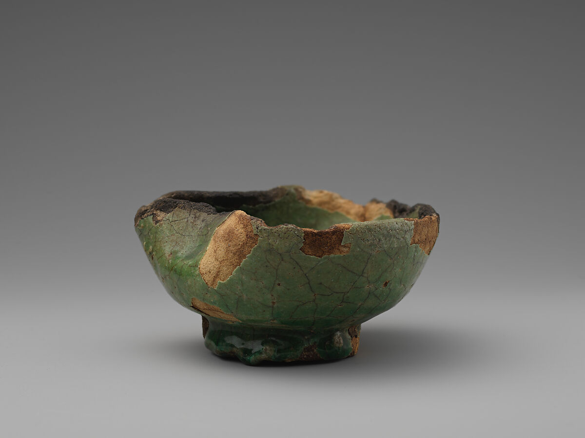 Lamp, Earthenware; glazed
