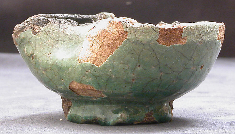 Lamp, Earthenware; glazed 