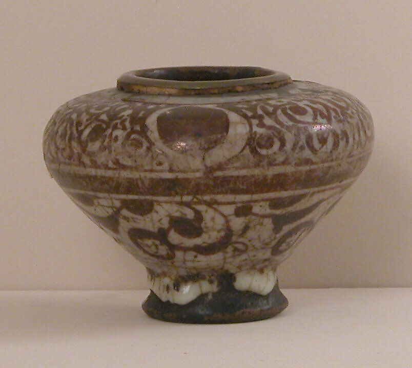 Jar, Stonepaste; glazed, luster-painted 