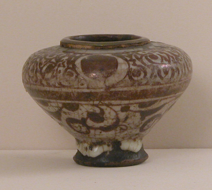 Jar, Stonepaste; glazed, luster-painted