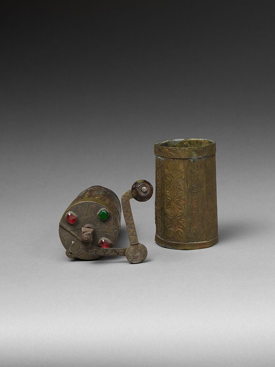 Coffee Mill, Brass and wood