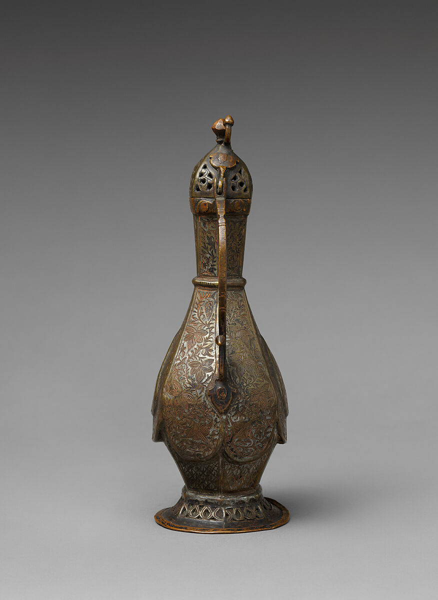 Coffee Pot, Copper; embossed and chased