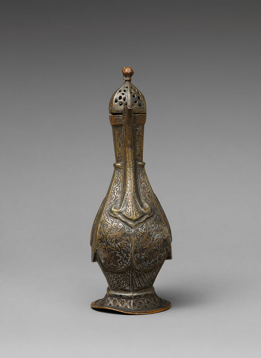 Coffee Pot, Copper; embossed and chased