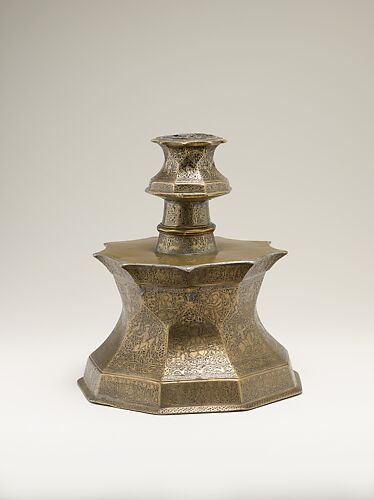 Candlestick with Figural Imagery