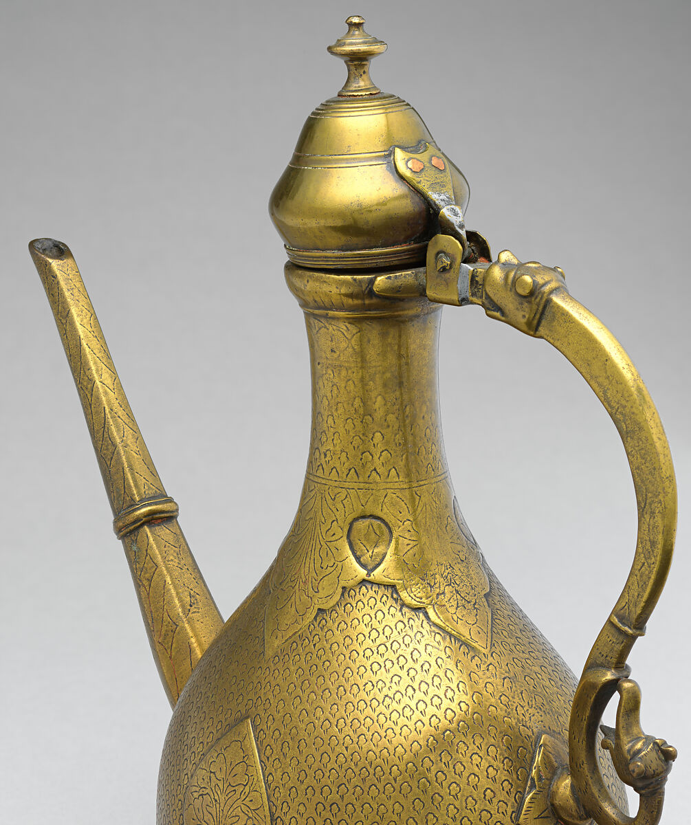 Ewer, Brass; cast, cut, and chased
