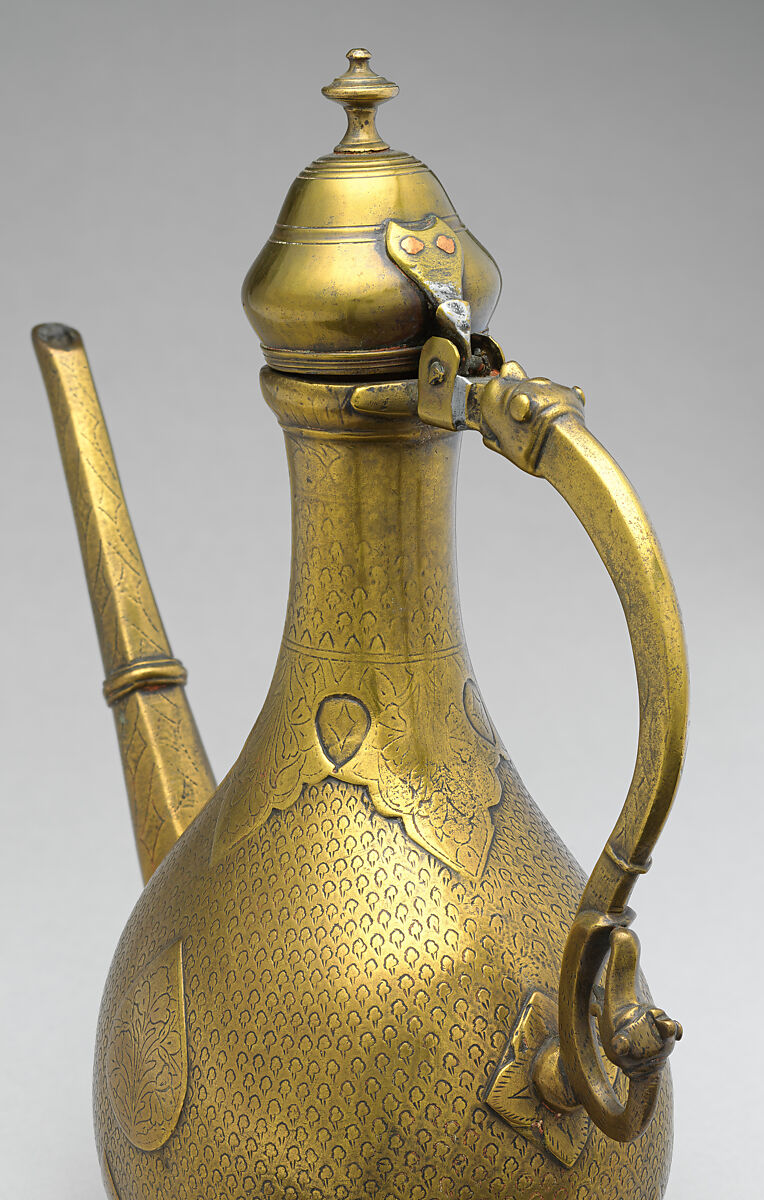 Ewer, Brass; cast, cut, and chased
