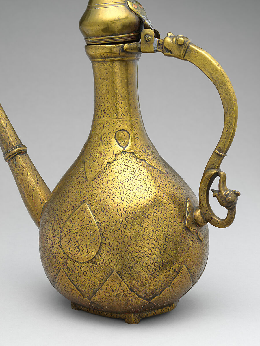 Ewer, Brass; cast, cut, and chased