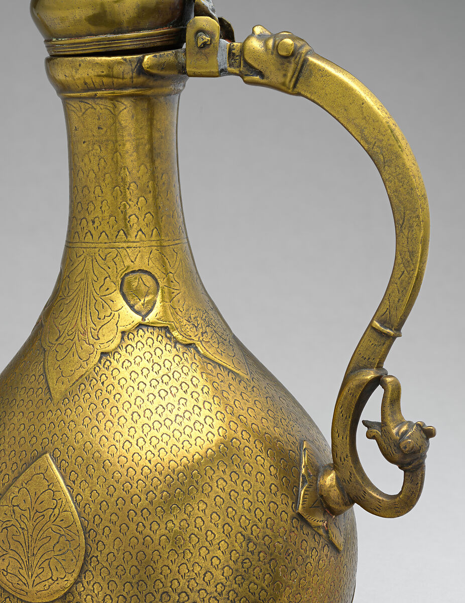 Ewer, Brass; cast, cut, and chased