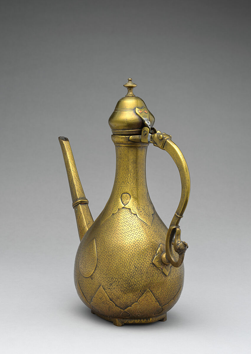 Ewer, Brass; cast, cut, and chased