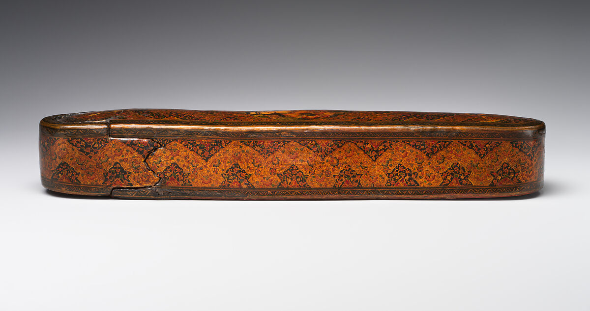 Pen Box (Qalamdan), Papier-maché; painted and lacquered