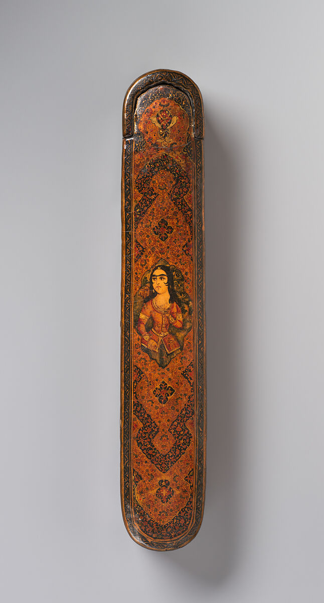 Pen Box (Qalamdan), Papier-maché; painted and lacquered