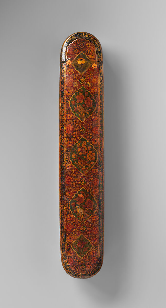 Pen Box (Qalamdan), Papier-maché; painted and lacquered