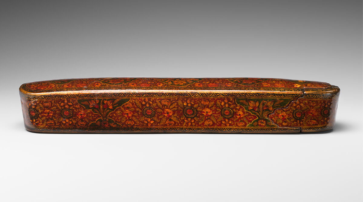 Pen Box (Qalamdan), Papier-maché; painted and lacquered