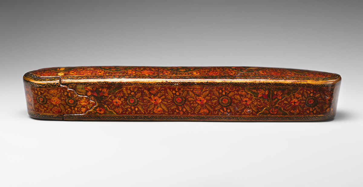 Pen Box (Qalamdan), Papier-maché; painted and lacquered