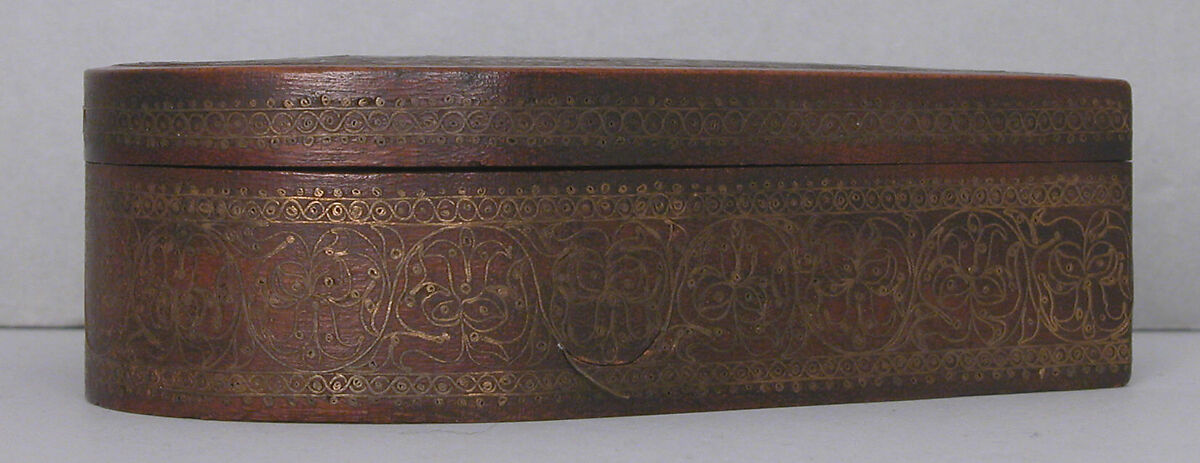 Box, Wood, brass