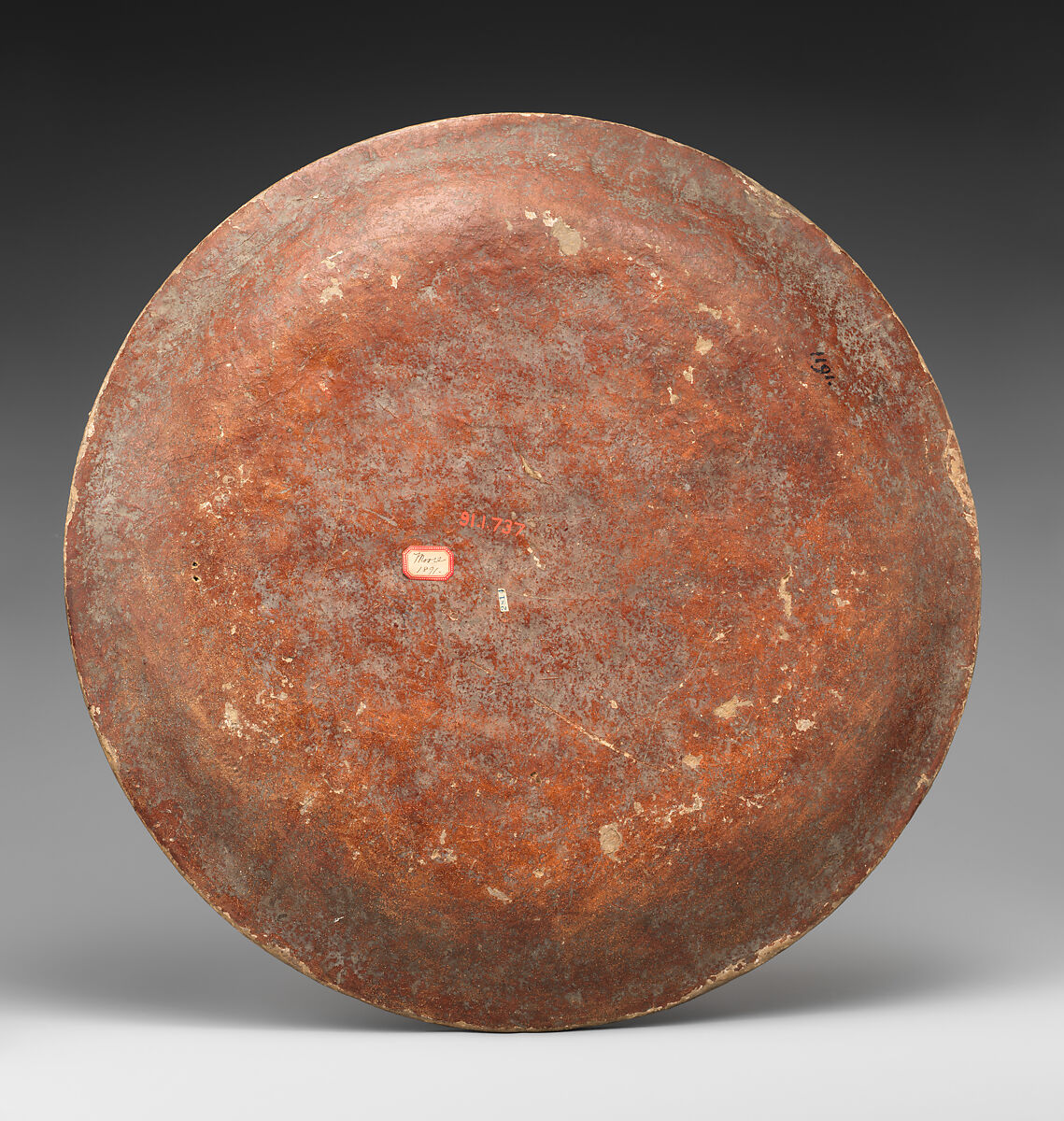 Plate, Papier-maché; painted and lacquered