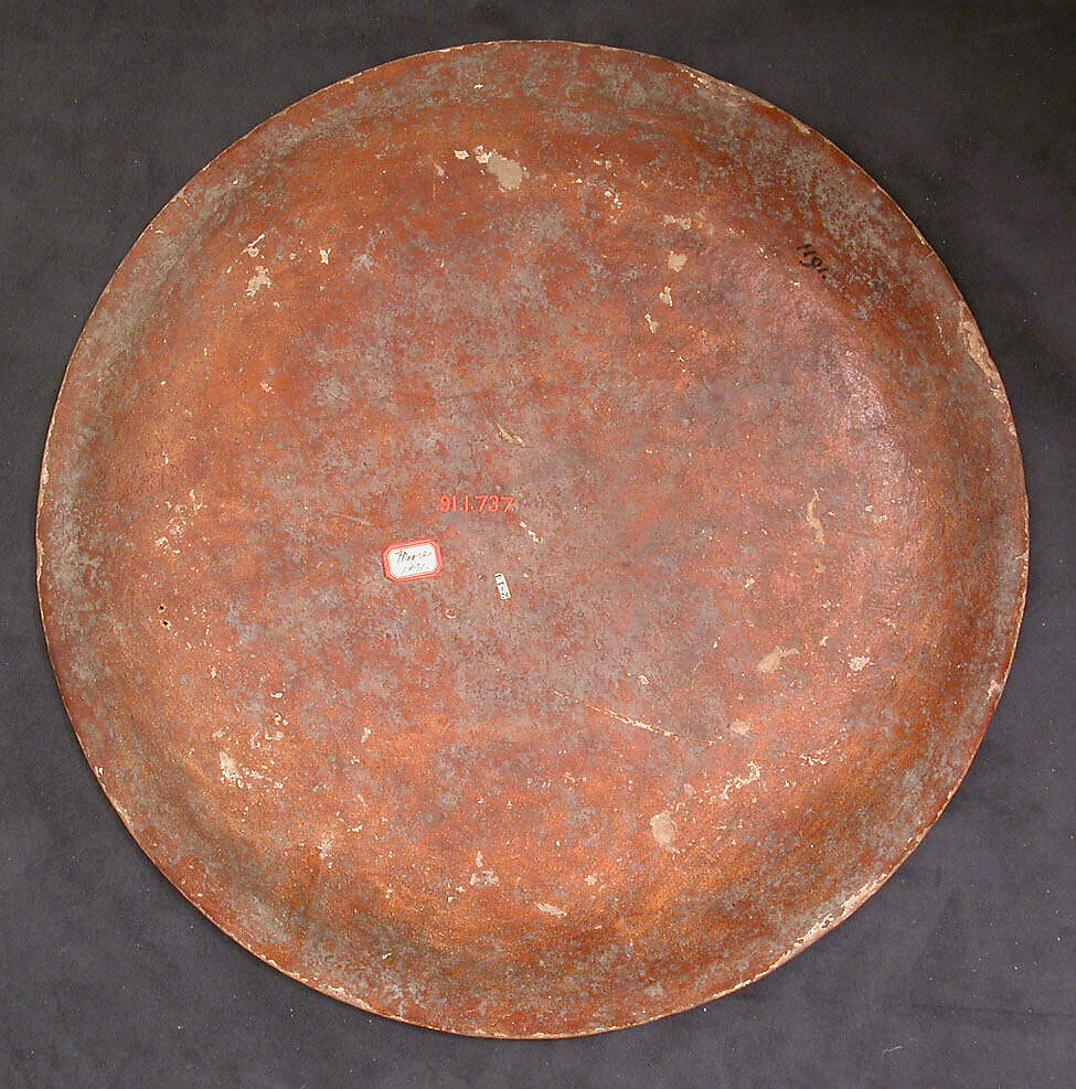 Plate, Papier-maché; painted and lacquered