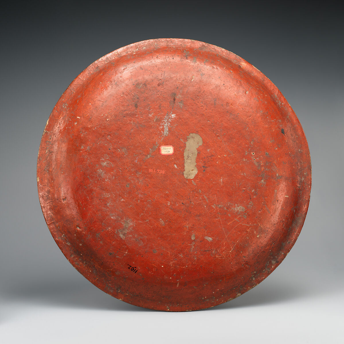 Plate, Papier-maché; painted and lacquered
