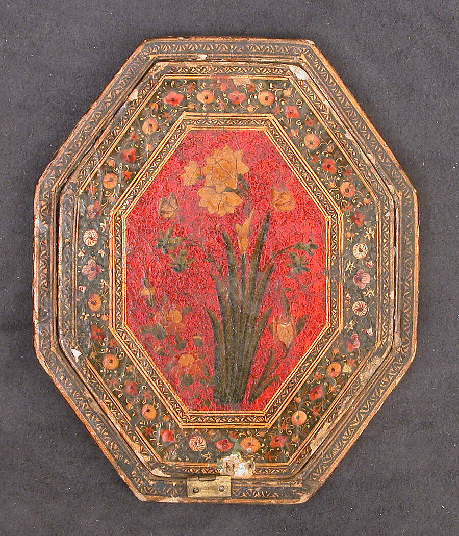 Mirror Case, Papier-maché; painted and lacquered