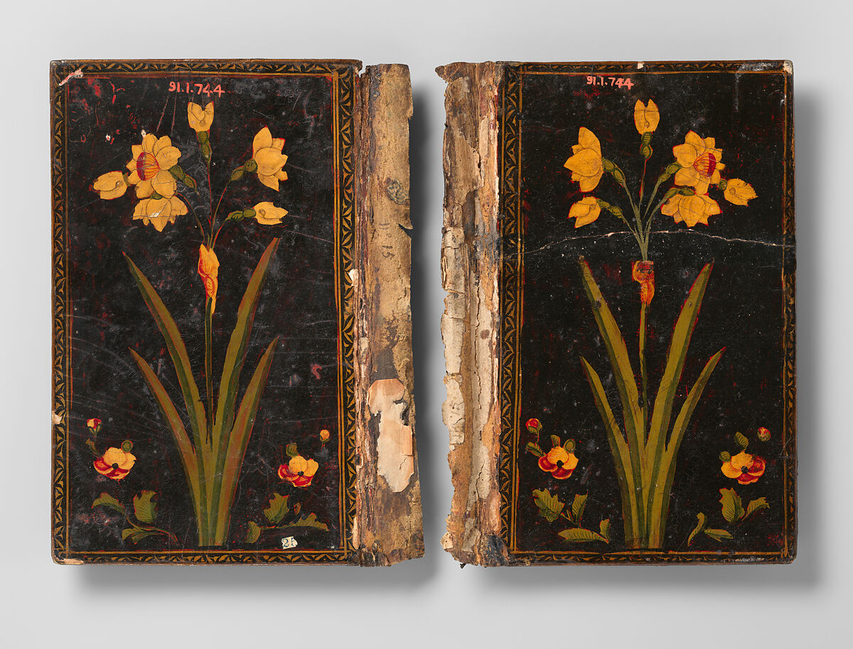 Bookbinding (Jild-i kitab), Pasteboard; painted and lacquered