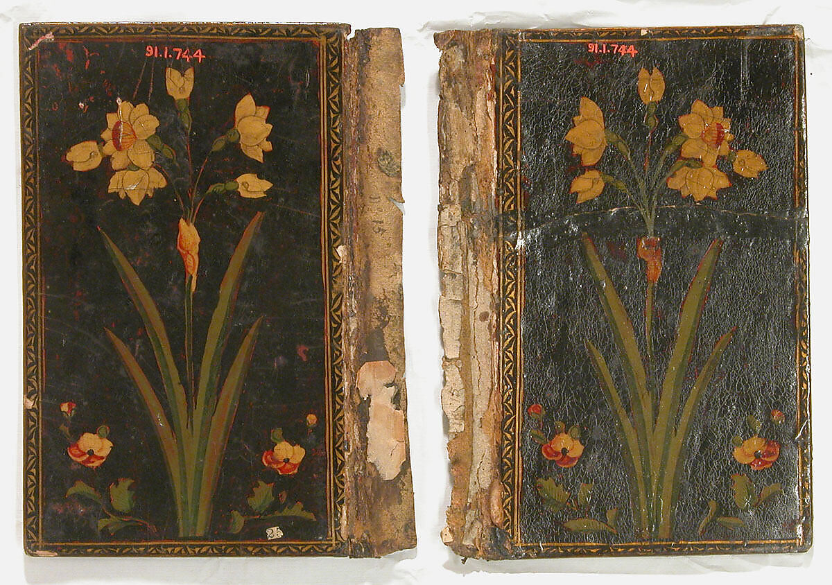 Bookbinding (Jild-i kitab), Pasteboard; painted and lacquered