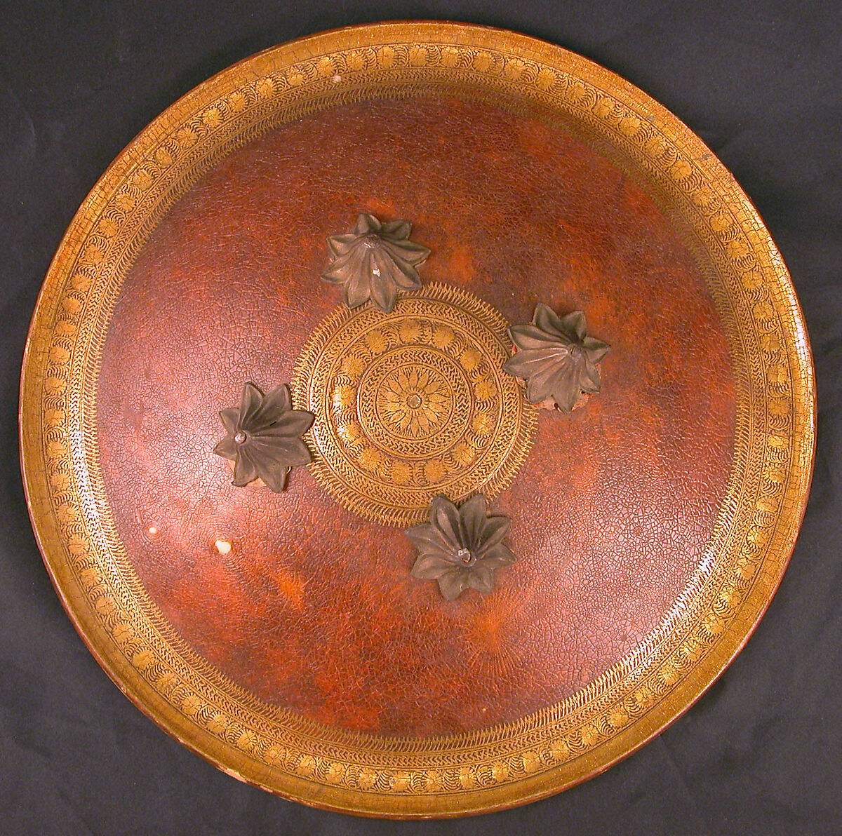 Shield, Hide, copper, or bronze 