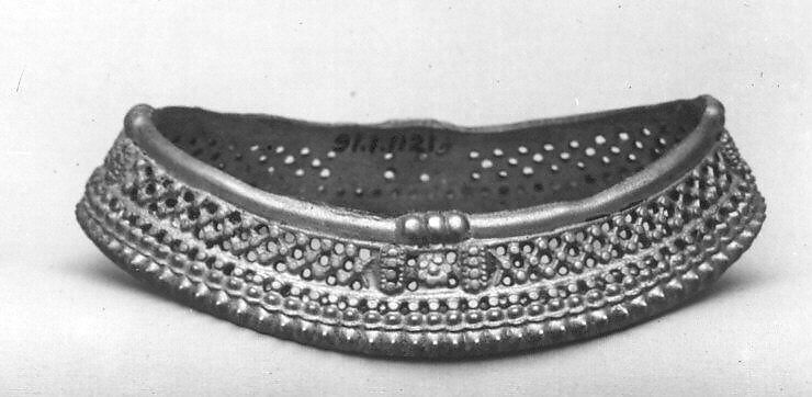 Anklet, Silver or iron electroplated