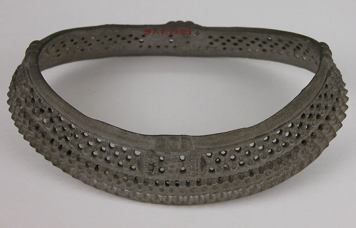 Anklet, Silver or iron electroplated