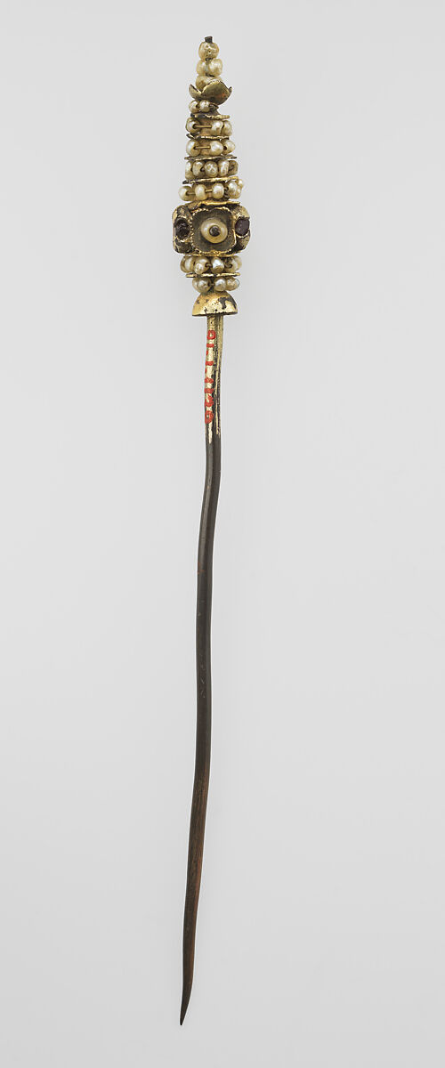 Pin, Bronze; gold plated