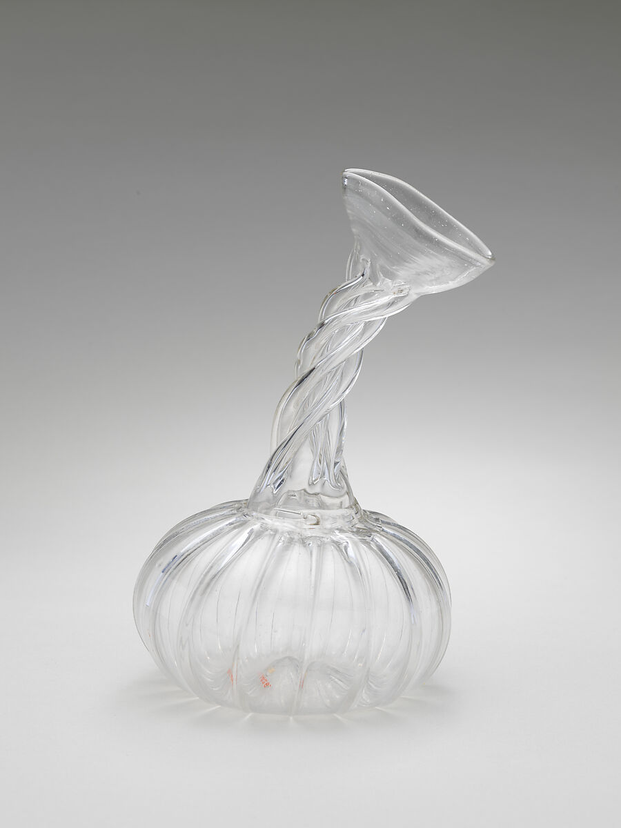 Flask, Glass; mold blown