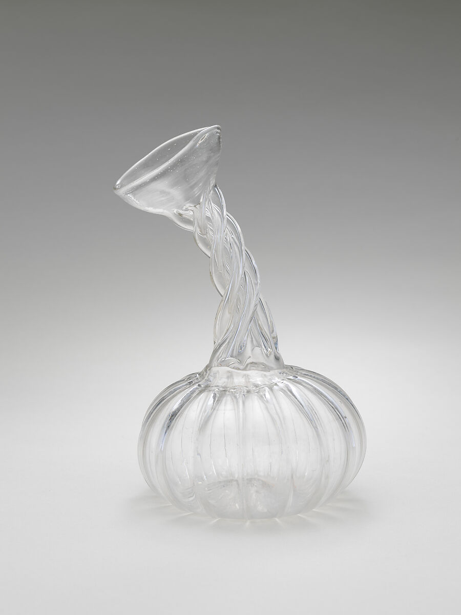Flask, Glass; mold blown 