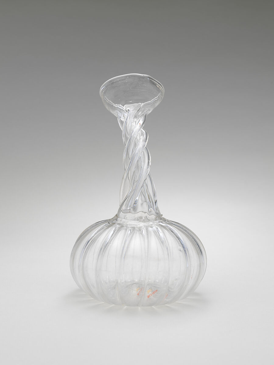 Flask, Glass; mold blown