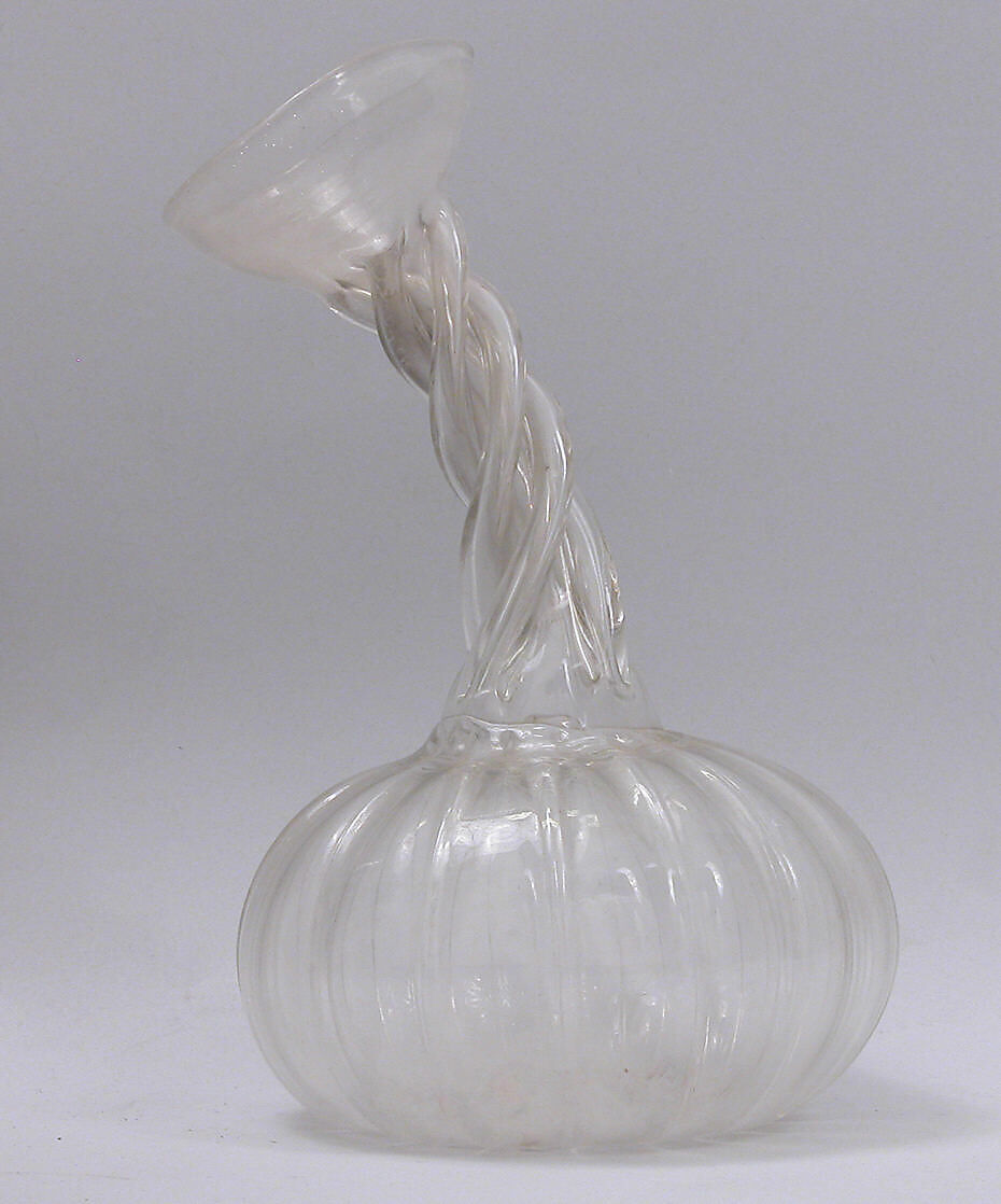 Flask, Glass; mold blown 