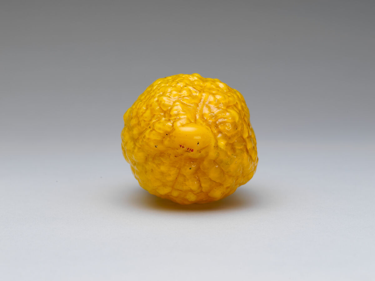 Citron, Glass; mold blown