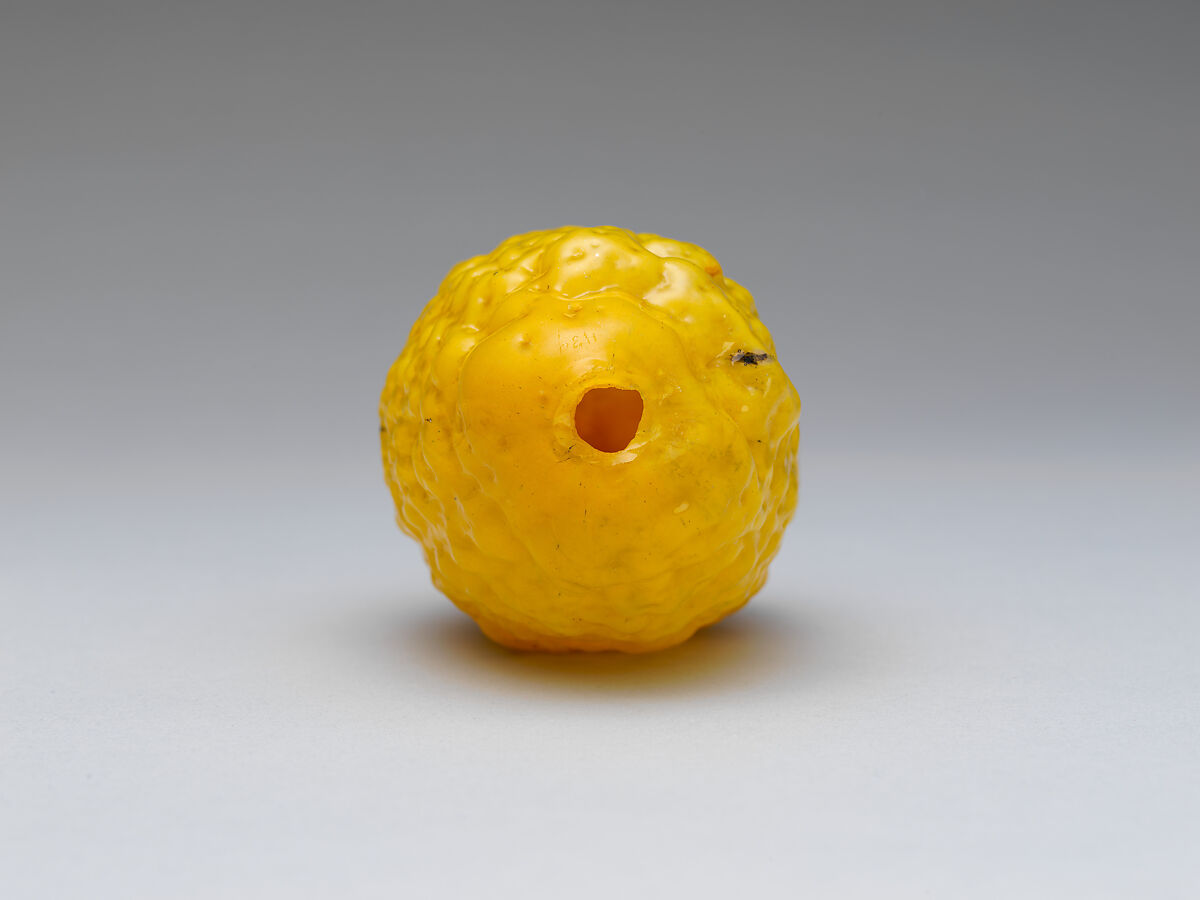 Citron, Glass; mold blown