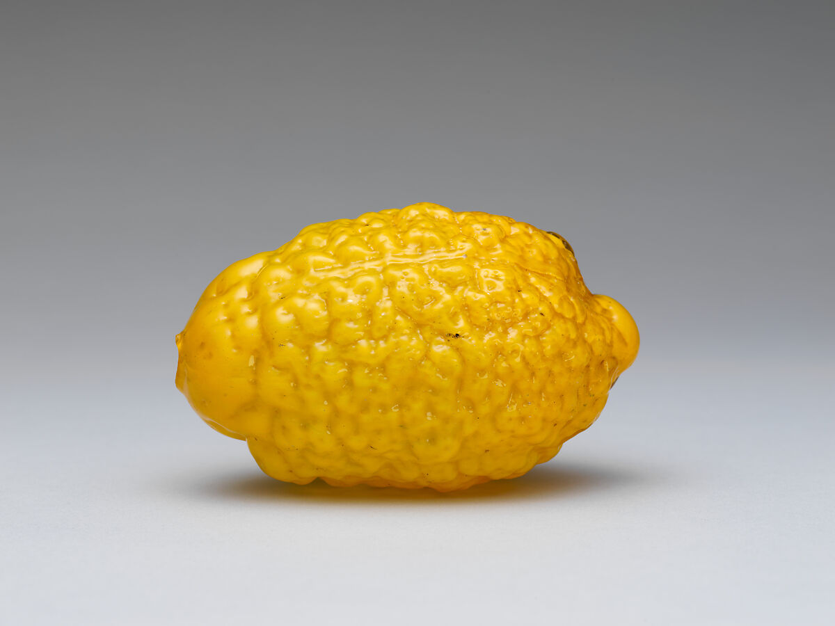 Citron, Glass; mold blown