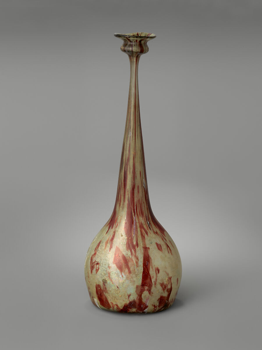 Rosewater Sprinkler, Glass; blown