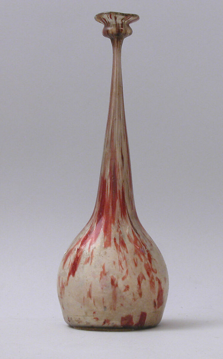 Rosewater Sprinkler, Glass; blown