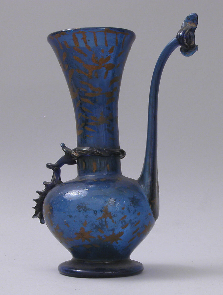 Ewer, Painted glass 