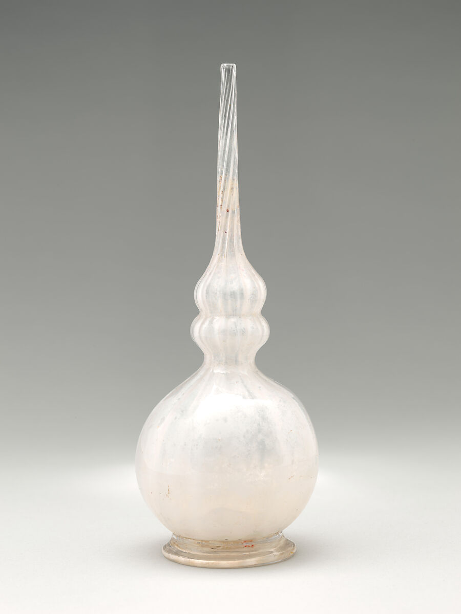 Rosewater Sprinkler, Glass; mold-blown, tooled