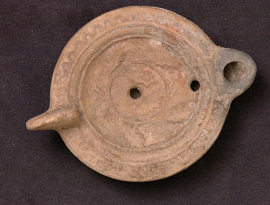 Lamp, Earthenware; molded