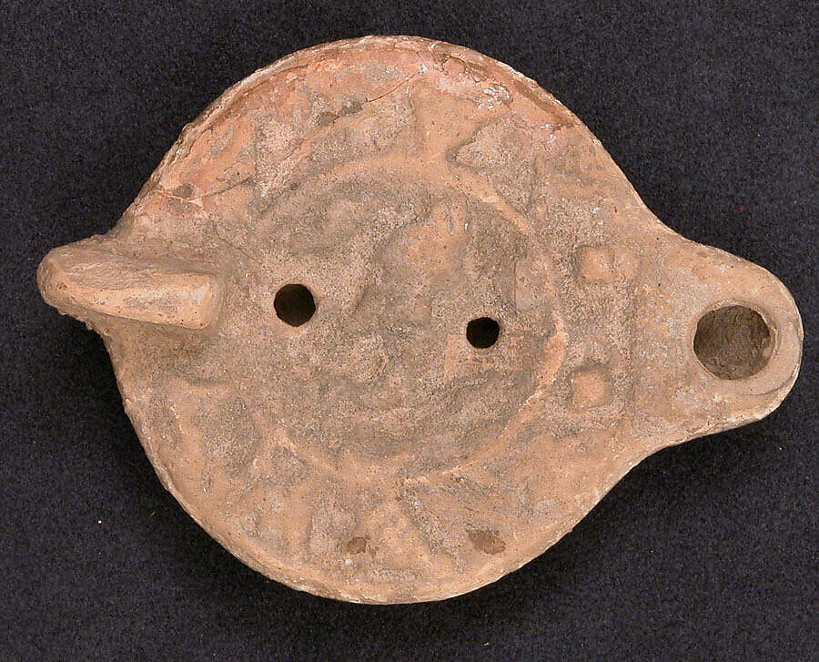 Lamp, Earthenware; molded