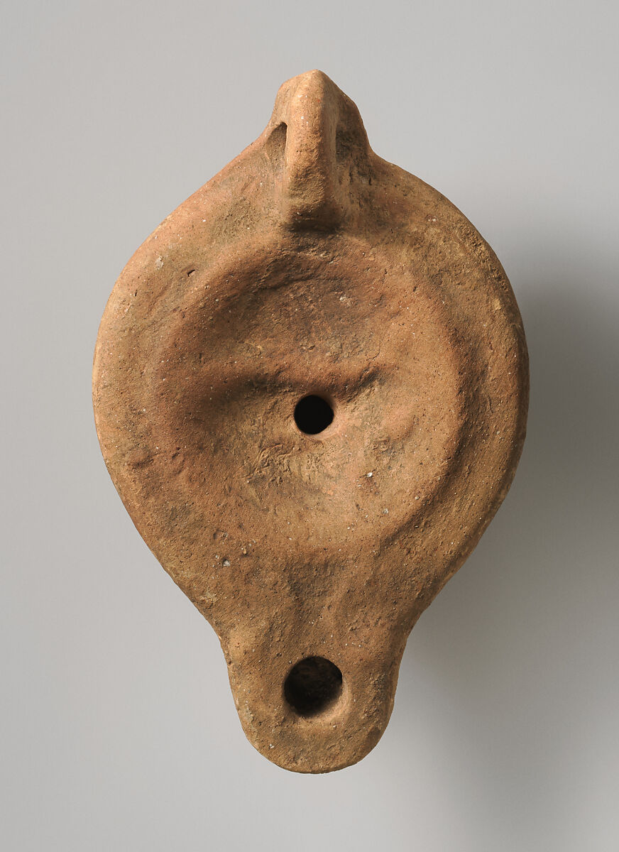 Lamp, Earthenware; molded